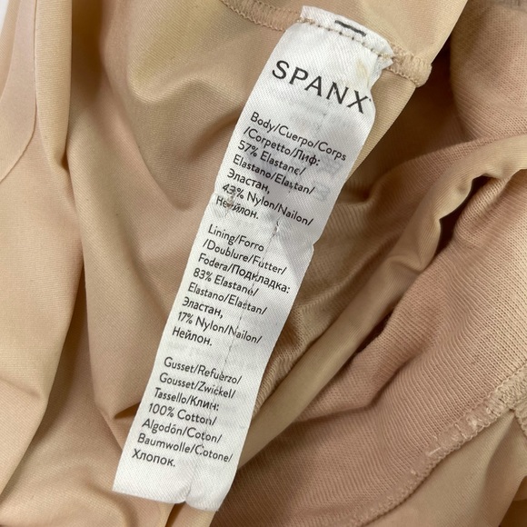 SPANX Trust Your Thinstincts Open Bust Bodysuit Shaper NEW Size S Nude Beige - Picture 11 of 13